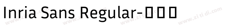 Inria Sans Regular字体转换